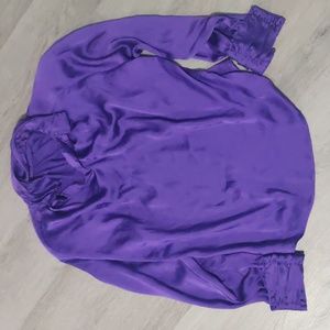 Tess Shiny Purple Shirt